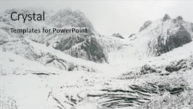  Presentation with winter landscape winter tree - Audience pleasing PPT layouts consisting of winter harsh landscape in lofoten backdrop and a light gray colored foreground