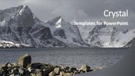  Presentation with landscape - Cool new theme with winter harsh landscape in lofoten backdrop and a gray colored foreground