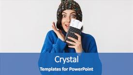  Presentation with passport travel - Audience pleasing presentation theme consisting of winter hat holding holding passport backdrop and a teal colored foreground