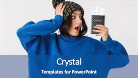  Presentation with passport travel - Beautiful presentation theme featuring winter hat holding holding passport backdrop and a ocean colored foreground