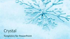  Presentation with decoration - Audience pleasing slides consisting of winter holiay blue - frosty snowlake in snow christmas backdrop and a  colored foreground