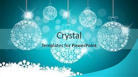  Presentation with merry christmas - Presentation design featuring winter holiay blue - merry christmas background with christmas background and a  colored foreground