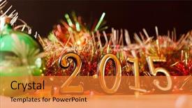  Presentation with 2019 chinese new year - Amazing presentation having winter holidays - 2015 happy new year greeting backdrop and a gold colored foreground