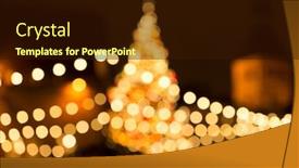  Presentation with town hall - Cool new PPT theme with evening at town hall backdrop and a wine colored foreground