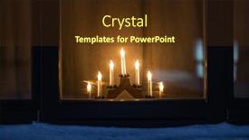  Presentation with celebration - PPT theme having winter-holidays-and-celebration-concept and a tawny brown colored foreground