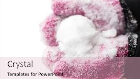  Presentation with snowball - Beautiful slides featuring winter holidays christmas and people concept - close up of woman holding snowball outdoors backdrop and a lemonade colored foreground