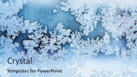  Presentation with fire ice and abstract - Slide set consisting of winter ice rime abstract background background and a light blue colored foreground