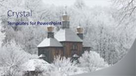  Presentation with architecture old - PPT layouts having winter-in-national-museum background and a sky blue colored foreground