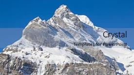  Presentation with winter in the swiss alps - Cool new PPT theme with winter in the swiss alps backdrop and a  colored foreground