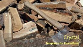  Presentation with natural gas - Presentation theme enhanced with winter-is-coming-natural-gas background and a tawny brown colored foreground