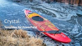  Presentation with kayaking - Amazing theme having winter-kayaking-in-colorado-red backdrop and a teal colored foreground