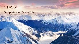  Presentation with winter sports - Amazing slide set having winter landscape colorful overcast sky backdrop and a lemonade colored foreground