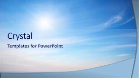  Presentation with land - Slides having winter landscape composition of nature background and a sky blue colored foreground