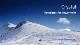  Presentation with macedonia - Slide deck consisting of winter-landscape-from-macedonia background and a navy blue colored foreground