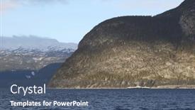  Presentation with europe - Presentation theme enhanced with winter-landscape-image-of-sogndal background and a ocean colored foreground