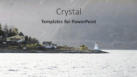  Presentation with europe - Presentation design with winter-landscape-image-of-sogndal background and a light gray colored foreground