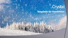  Presentation with ukraine - PPT layouts with winter landscape in mountains carpathians background and a teal colored foreground