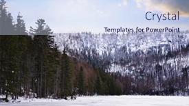  Presentation with bohemian - Beautiful PPT theme featuring winter-landscape-in-the-bohemian backdrop and a sky blue colored foreground