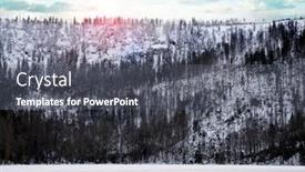  Presentation with bohemian - PPT layouts enhanced with winter-landscape-in-the-bohemian background and a dark gray colored foreground