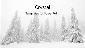  Presentation with mountains fantasy abstract nature landscape - Slide set consisting of winter landscape in the mountains background and a white colored foreground