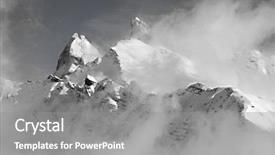  Presentation with sugarcane fields mountains landscape nature - Slides featuring winter landscape in the mountains background and a gray colored foreground