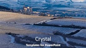  Presentation with region - Presentation theme with winter-landscape-near-mikulov-palava background and a  colored foreground