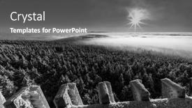  Presentation with eastern - Slide deck enhanced with winter-landscape-near-velka-destna background and a gray colored foreground