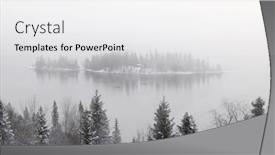  Presentation with frozen - Slides enhanced with winter-landscape-the-frozen-shores background and a white colored foreground