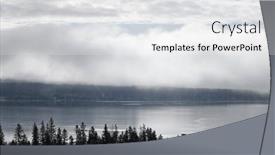  Presentation with frozen - Theme enhanced with winter-landscape-the-frozen-shores background and a white colored foreground