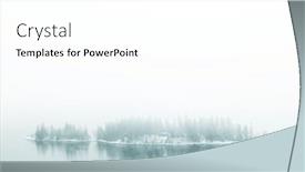 Presentation with frozen - Presentation design featuring winter-landscape-the-frozen-shores background and a white colored foreground