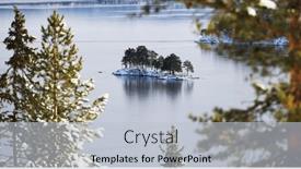  Presentation with frozen - Slide deck consisting of winter-landscape-the-frozen-shores background and a light gray colored foreground