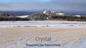  Presentation with frozen - PPT layouts enhanced with winter-landscape-the-frozen-shores background and a light gray colored foreground