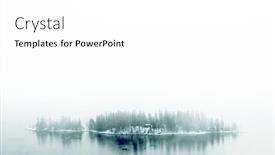  Presentation with frozen - Presentation theme with winter-landscape-the-frozen-shores background and a white colored foreground