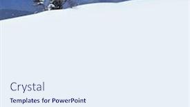  Presentation with trees - Cool new slides with winter-landscape-with-fur-trees and a sky blue colored foreground