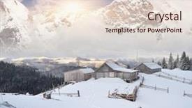  Presentation with ukraine - Presentation design having winter landscape with mountain villages wooden houses on a snowy meadow carpathian mountains ukraine europe background and a lemonade colored foreground