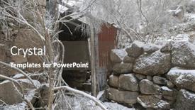  Presentation with snow - Slides enhanced with winter-landscape-with-snow background and a  colored foreground