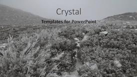  Presentation with snow - Presentation consisting of winter-landscape-with-snow background and a light gray colored foreground