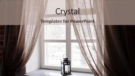  Presentation with lantern - Slide deck consisting of winter lantern background and a coral colored foreground