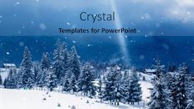  Presentation with christmas magic - Slide deck consisting of winter-magic-holiday-christmas-background background and a teal colored foreground