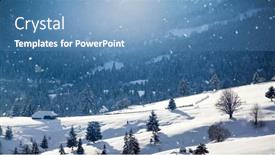  Presentation with christmas magic - Beautiful theme featuring winter-magic-holiday-christmas-background backdrop and a teal colored foreground