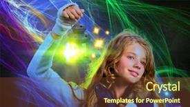  Presentation with candle christmas - Theme having winter magic night on moving background and a tawny brown colored foreground