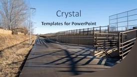  Presentation with colorado - PPT theme featuring winter-morning-on-a-bike background and a light blue colored foreground