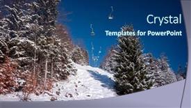  Presentation with bavaria - Slide set featuring winter-mountain-landscape-with-ski background and a ocean colored foreground