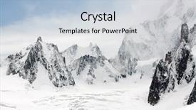  Presentation with rouen haute normandy france - PPT theme enhanced with winter mountains - mer de glace glacier haute background and a lemonade colored foreground