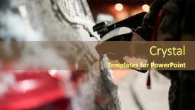  Presentation with fuel - Amazing slides having winter-night-refuel-car backdrop and a tawny brown colored foreground