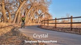  Presentation with winter river - Slide set enhanced with winter-or-fall-commuting background and a violet colored foreground