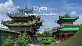  Presentation with winter - Theme featuring winter-palace-of-the-bogd background and a teal colored foreground