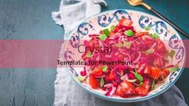  Presentation with red onion - PPT layouts consisting of winter-salad-pickled-red-cabage background and a red colored foreground