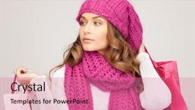  Presentation with love between man and woman - Colorful presentation theme enhanced with winter sale - picture of lovely woman backdrop and a coral colored foreground