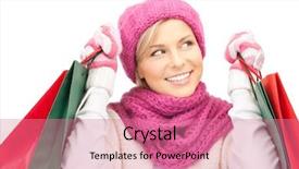  Presentation with love between man and woman - PPT layouts featuring winter sale - picture of lovely woman background and a coral colored foreground